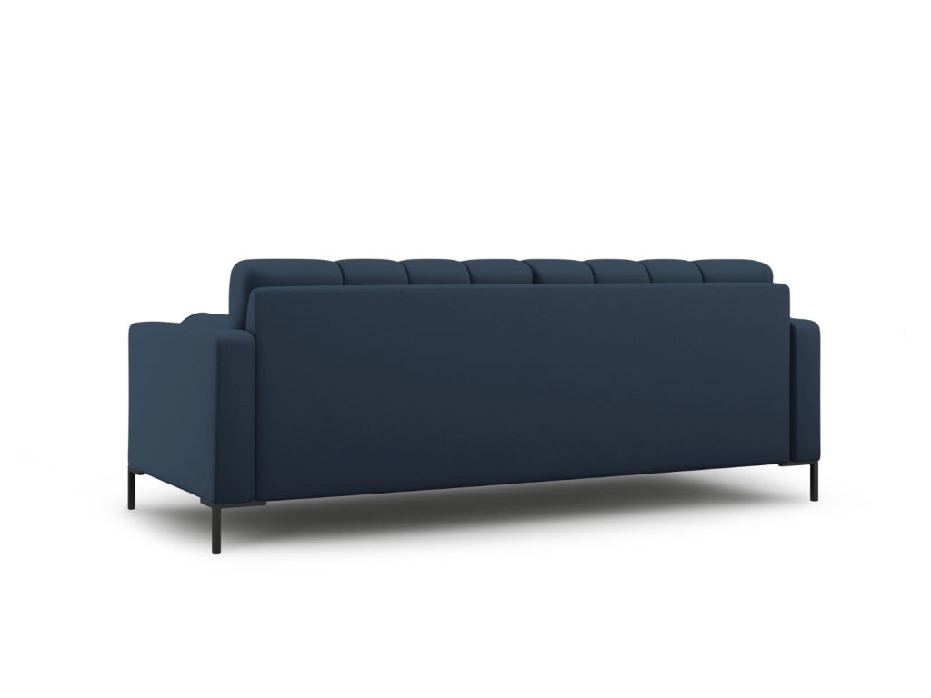 Cosmopolitan Design - Divano "Bali" 4 posti in tessuto strutturato blu 