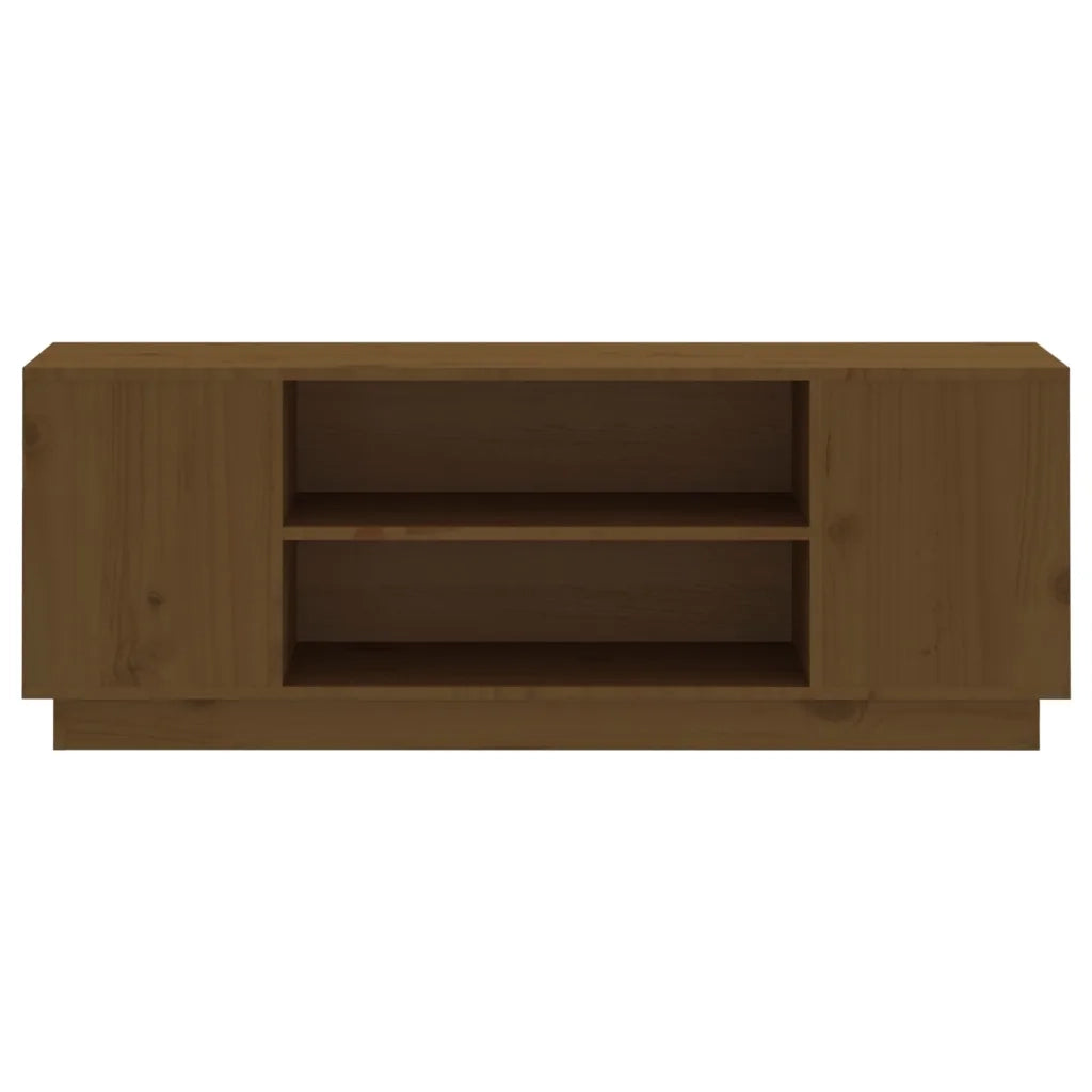 Mobile Porta TV-Mobile per TV-Credenza TV ambra 110x35x40,5 cm in Legno Massello di Pino 564422