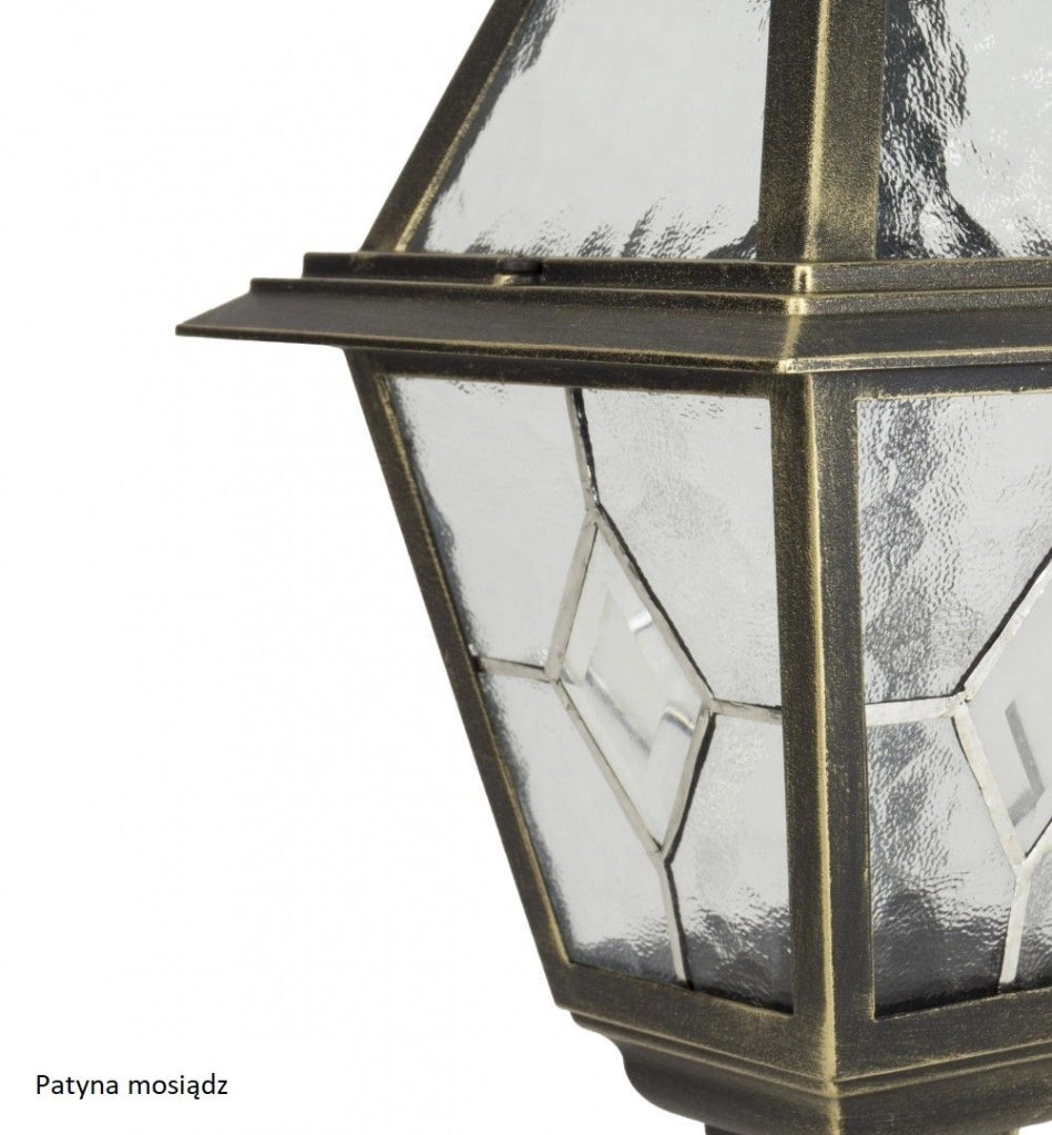 Applique esterna classica WITRAŻ 1xE27 IP43 nera SU-MA