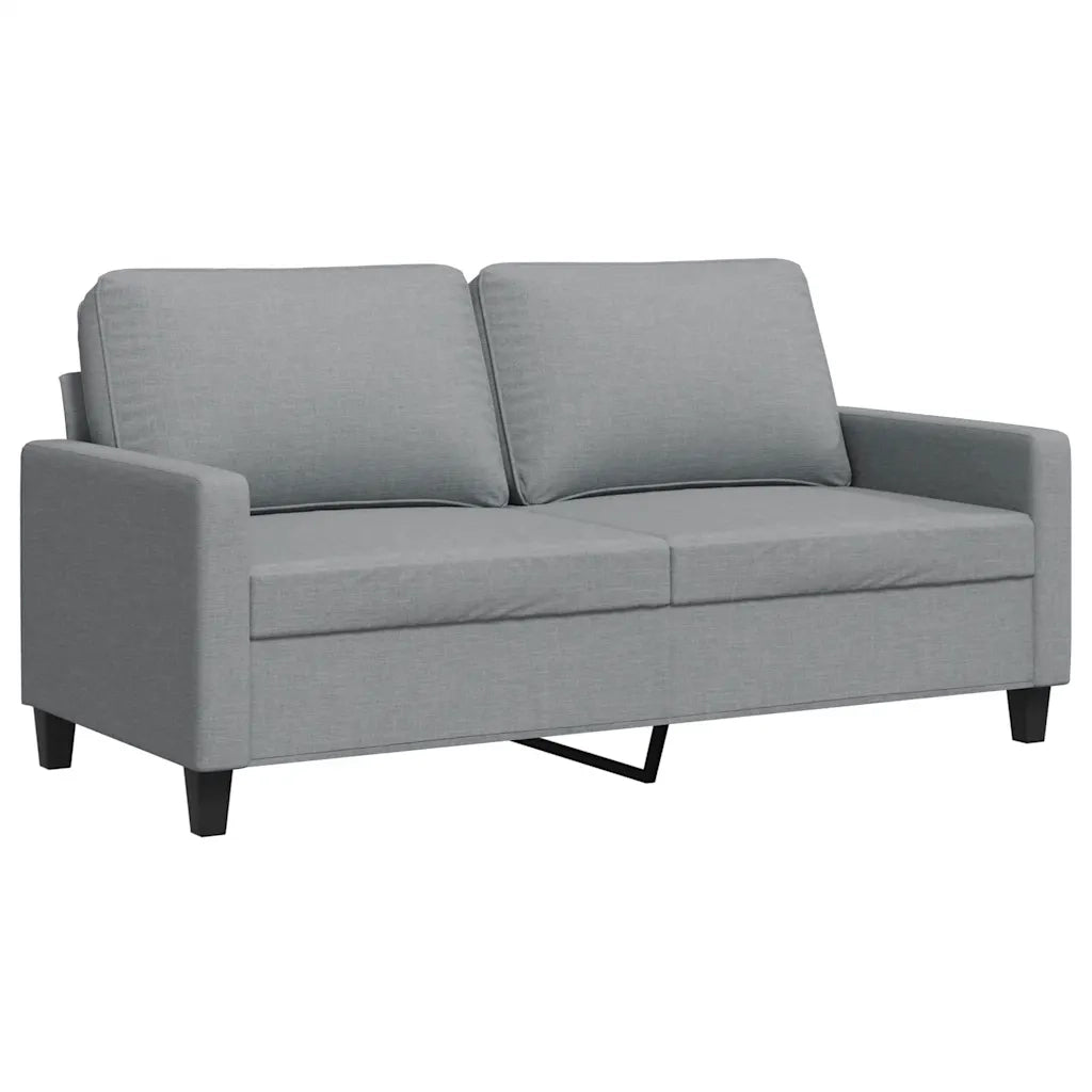 Divano a 2 Posti-Sofa 2 Posti Grigio Chiaro 140 cm in Tessuto 929860