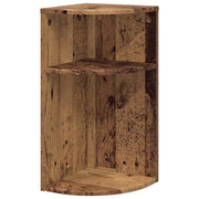 Tavolino | Tavolo laterale Legno vecchio 29,6 x 29,6 x 60 cm Legno multistrato
