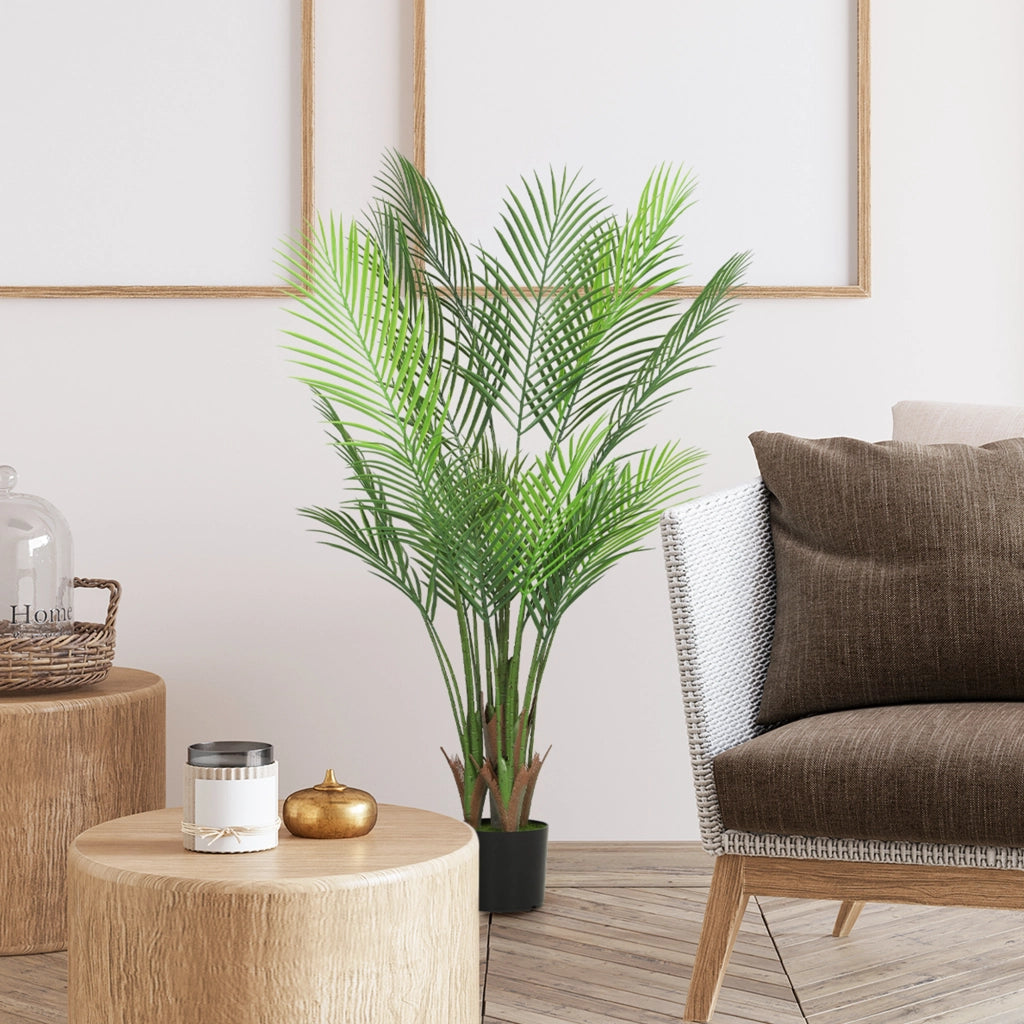 Palma artificiale ¨C Minimal ¨C verde 120 cm con vaso