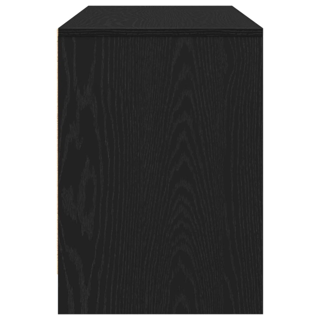 Mobile TV Rovere Nero 102 x 37,5 x 52,5 cm Legno multistrato 862707