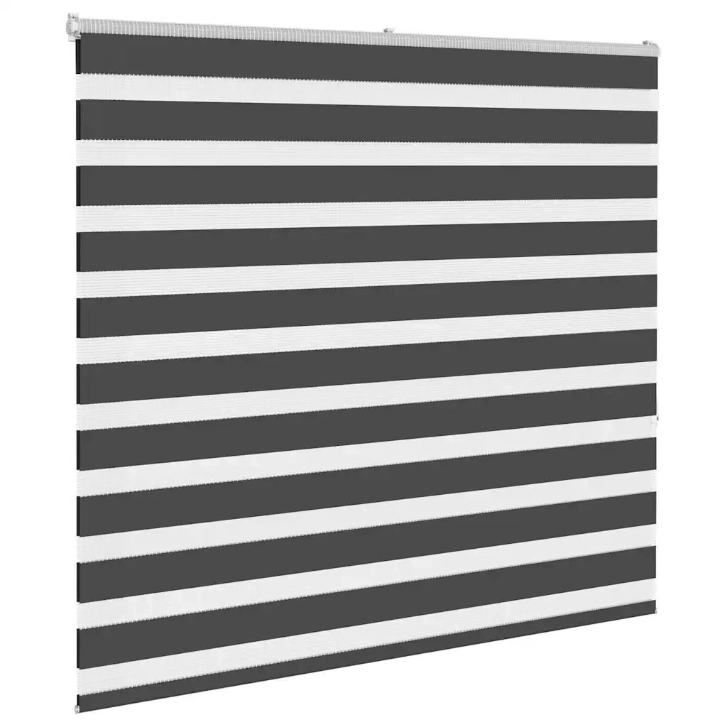 Tenda a rullo | Tenda avvolgibile Zebra Nero Larghezza Tessuto 150,9 cm Poliestere