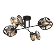 Plafoniera nera moderna Emibig TALIA metallo 4xE27 86cm