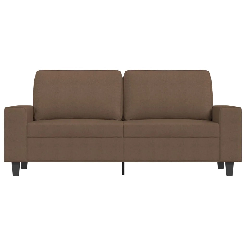 Divano a 2 Posti-Sofa 2 Posti Marrone 140 cm in Tessuto 912006