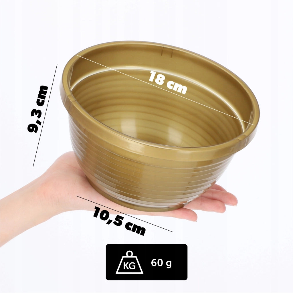 Vaso da fiori KADAX per cimitero, in plastica, per lapidi, con crisantemi, 18 cm.
