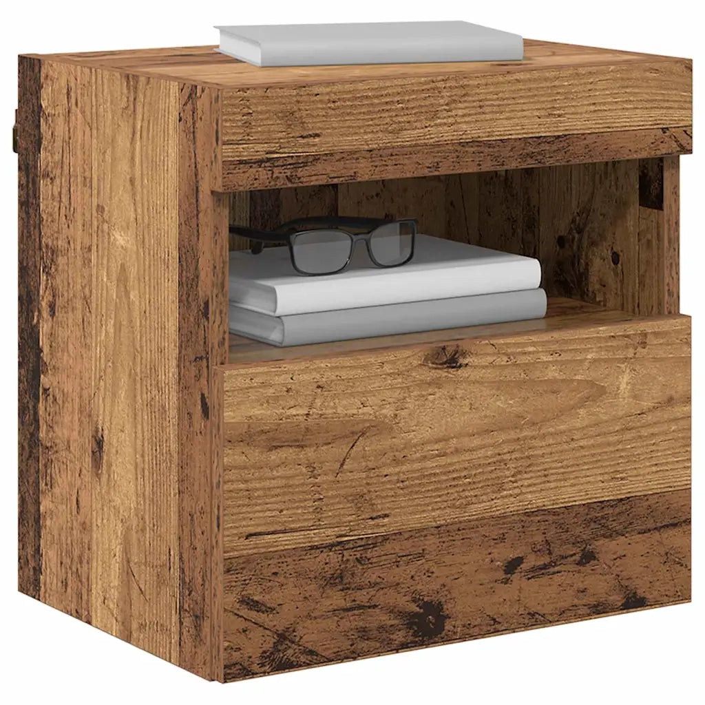 Mobiletti TV da Parete 2 pcs Legno vecchio 40 x 30 x 40 cm 882972