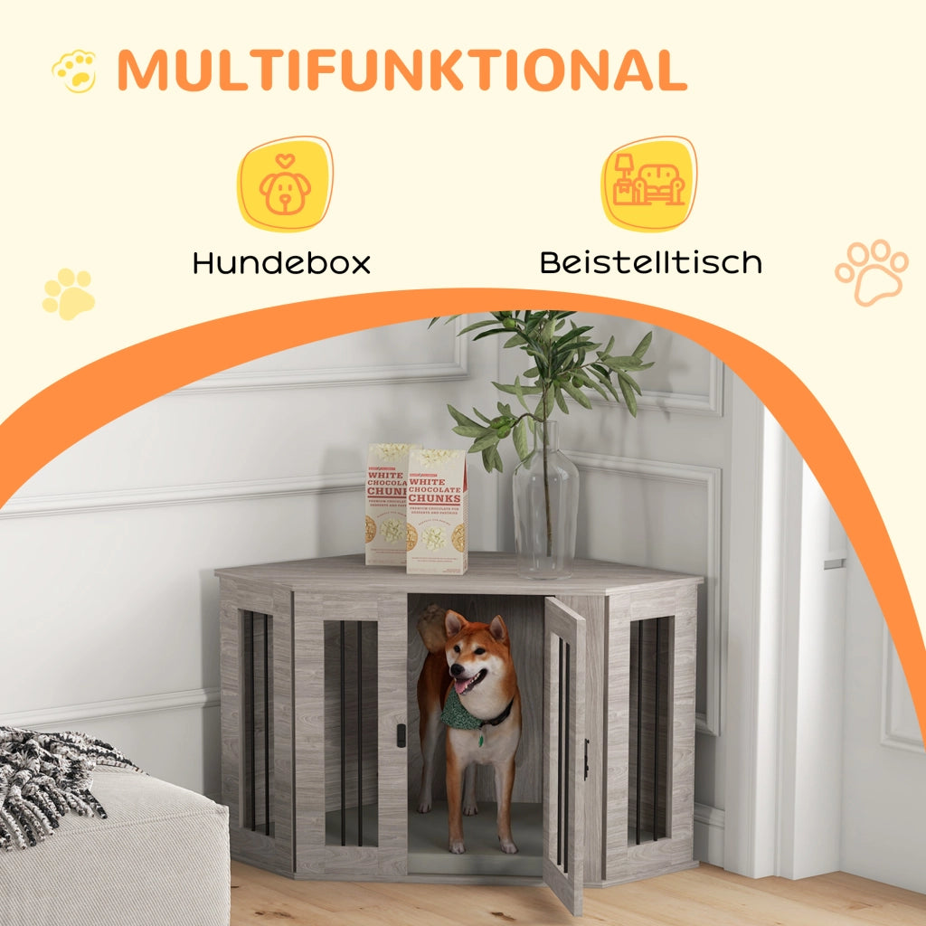 Cuccia per cani con cuscino ¨C zephmum ¨C 104x55x63 cm marrone