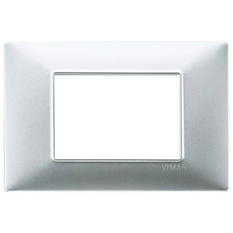 Vimar Plana placca 3 moduli colore argento opaco 14653.20