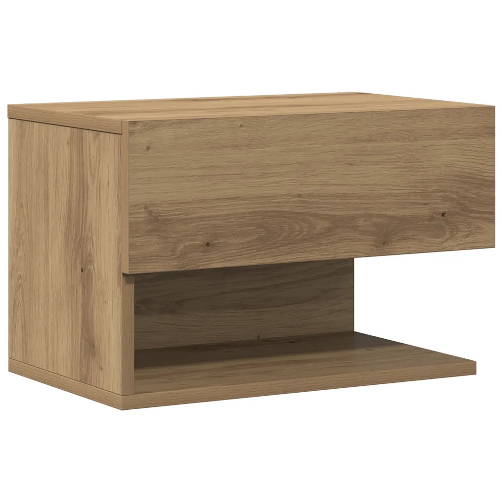 Comodino a Muro Rovere Artigianale 856822