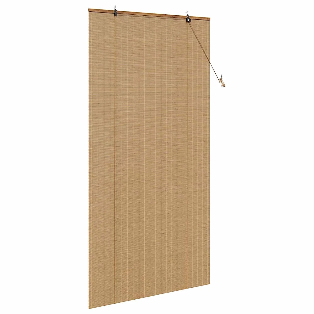 Tenda a rullo con tende Marrone 120 x 220 cm Bambù 42006857