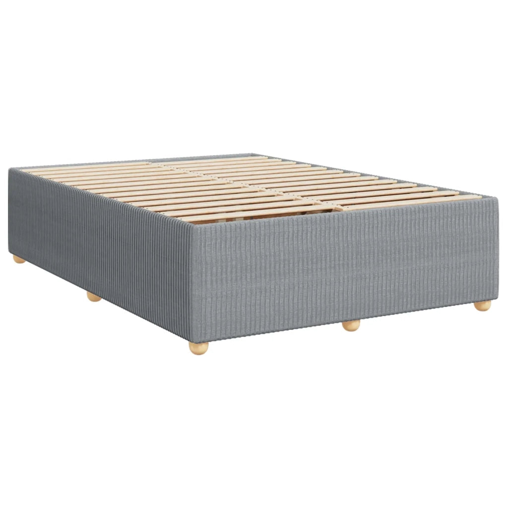 Letto box spring con materasso Grigio Chiaro 140 x 190 cm 3452925