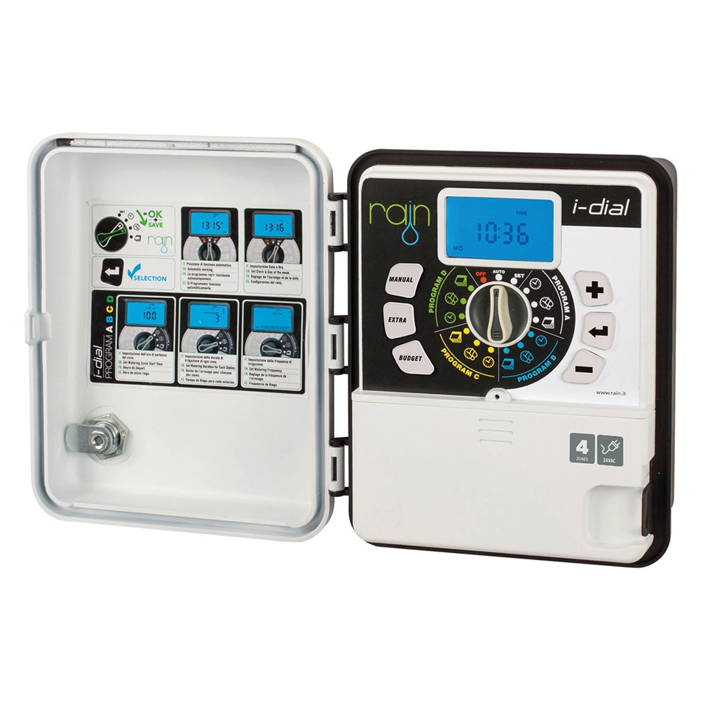CENTRALINA PER IRRIGAZIONE RAIN 'I-DIAL' 6 stazioni - 24 volt  - RAIN