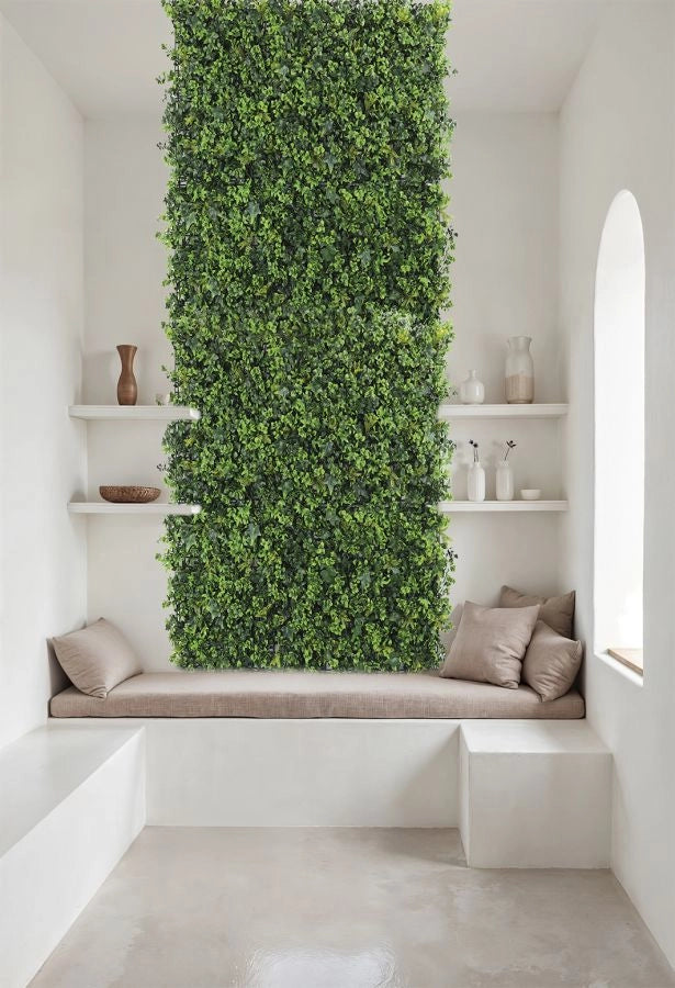 SIEPE ARTIFICIALE MODULARE DA GIARDINO SEMPREVERDE VERTICALE IRLANDA 1X1 MT
