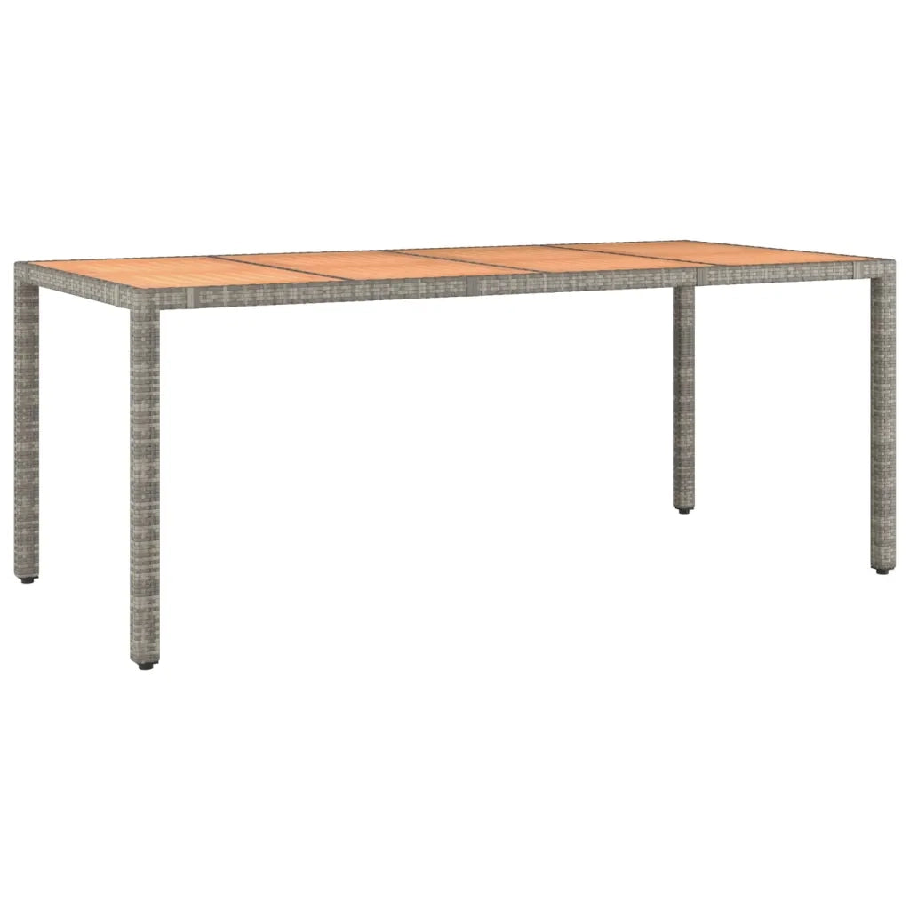 Set da Pranzo da Giardino 9 pz con Cuscini in Polyrattan Grigio 3157553