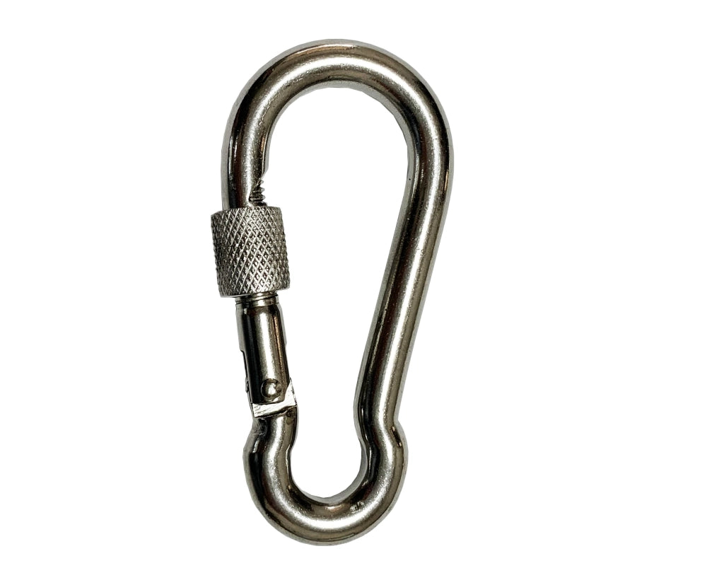 MOSCHETTONE CON GHIERA INOX 60 mm