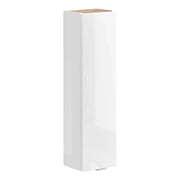 Mobile da parete NALYA 75 cm – Bianco lucido e rovere chiaro – Elemento murale compatto