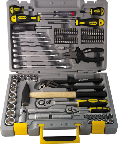 Bussole e bits + utensIn serie maurer 94pz 1/4 -1/2 - cf in valigetta