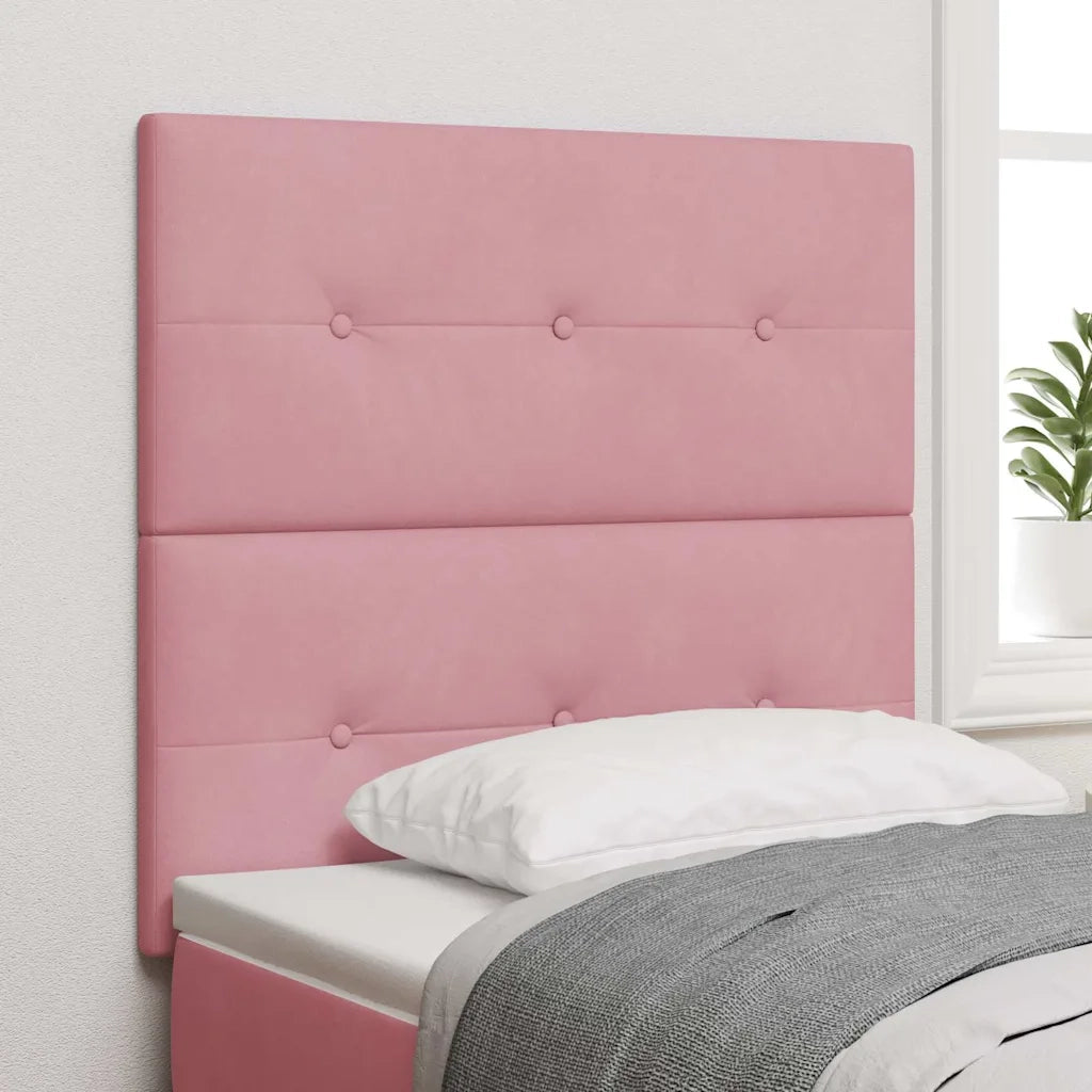 Testiera | Testata Rosa 80 cm Velluto