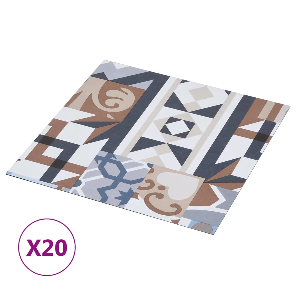 Plance per Pavimentazione Autoadesiva 30,5 x 30,5 cm 20 pcs PVC 42046400