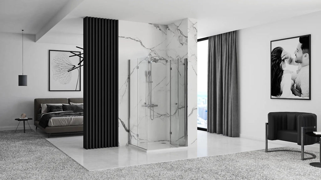 Cabina Doccia Pieghevole Rea Fold N2 Modulare 90x90