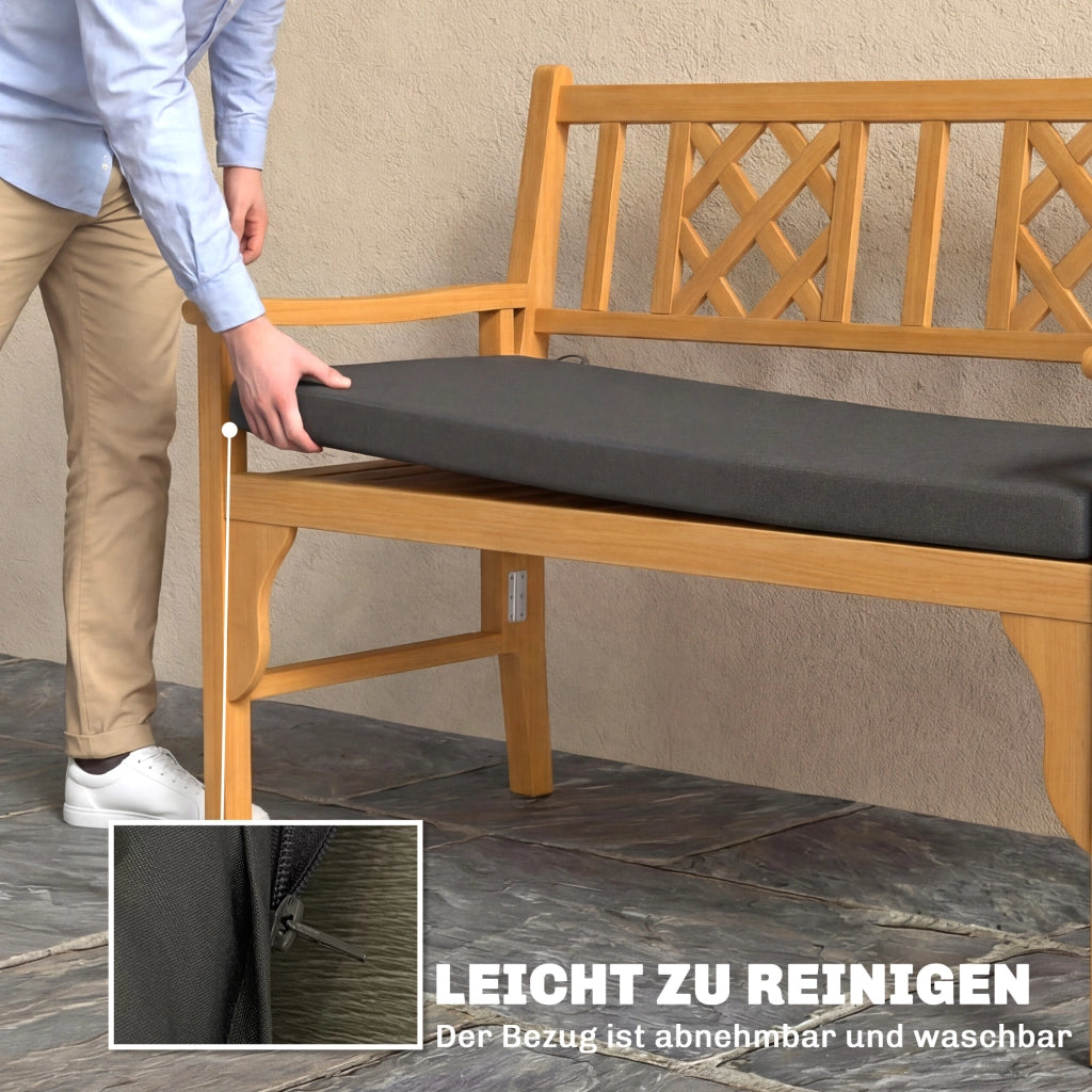 Cuscino da esterno ¨C zephmum ¨C grigio scuro 110x46 cm