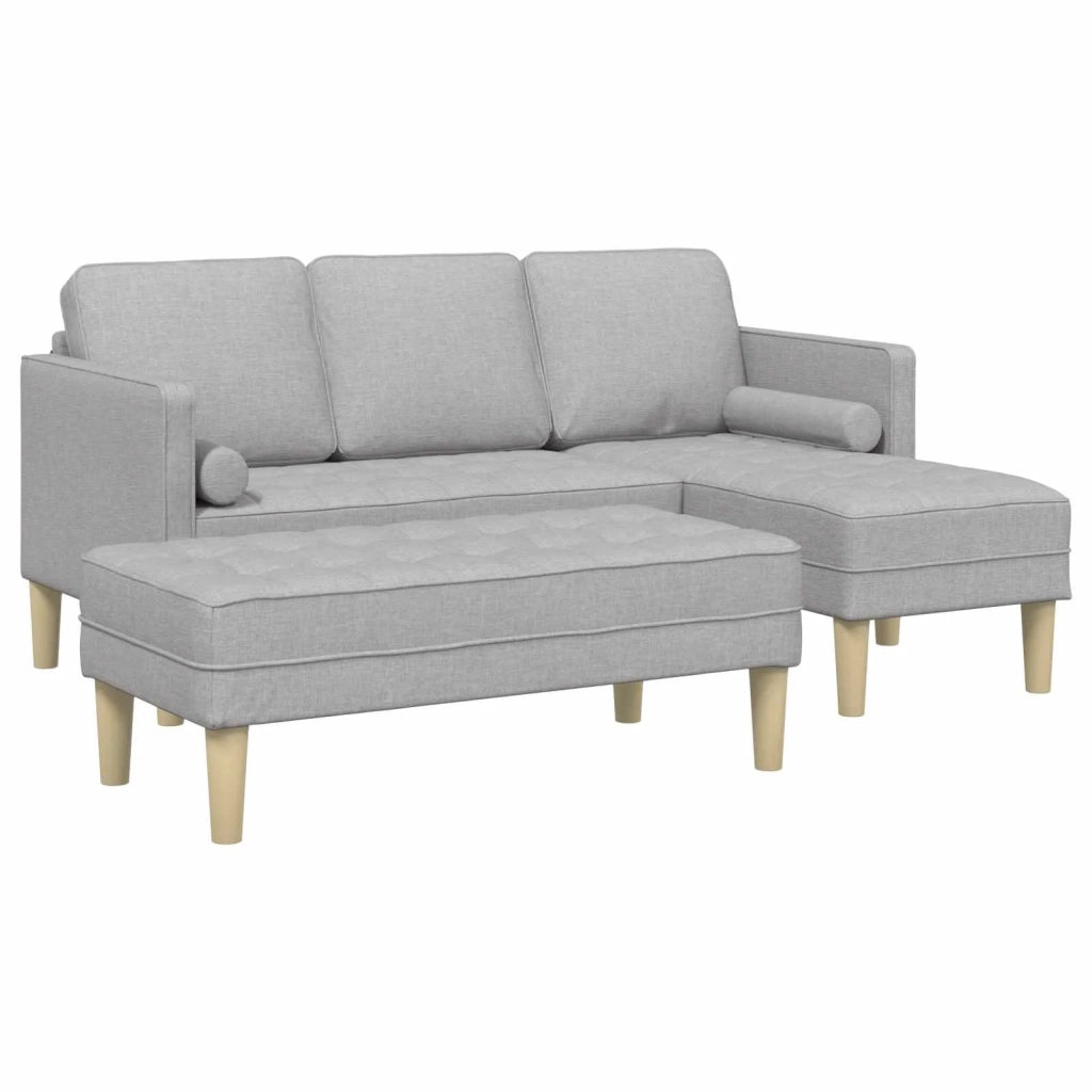 Set di divani 2 pz Grigio Nuvola Poliestere 3329261