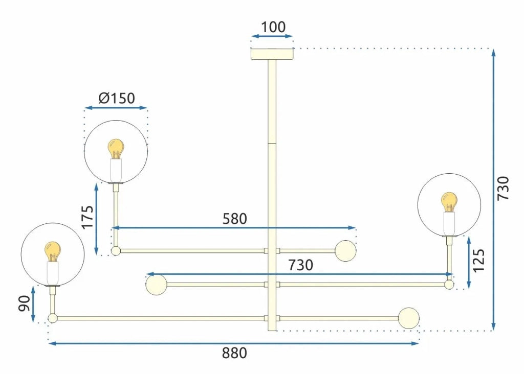 Lampada APP919-6CP