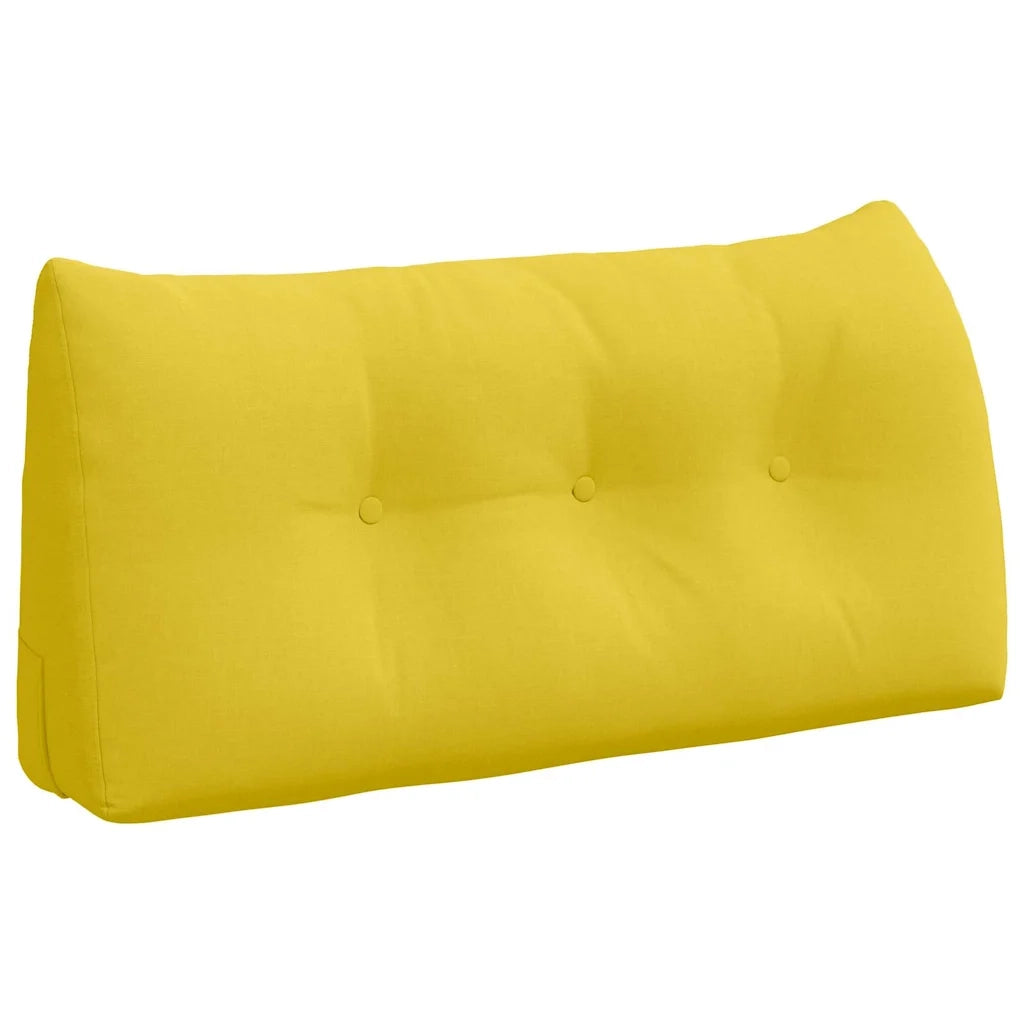 Cuscino per Schiena Giallo Chiaro 100 x 24 x 50 cm Tessuto 42014450