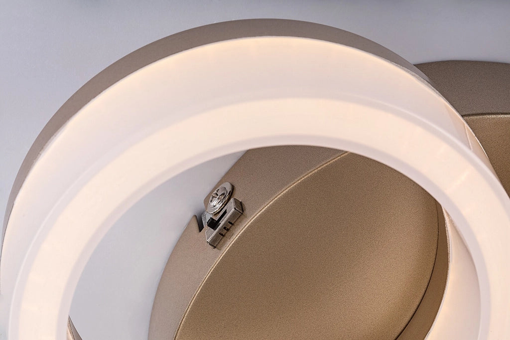 Plafoniera LED moderna oro anelli CCT 24W Rabalux Amilia
