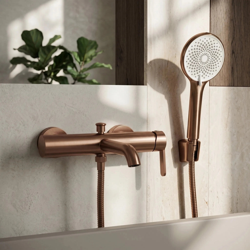 Rubinetto Da Vasca Rea Ontario Side Brush Copper