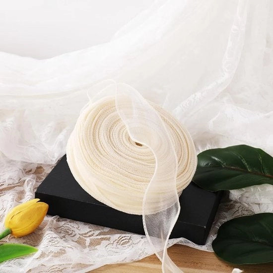 Decorazione per Feste 4 cm - Lint Organza - Lint per Cadeau - Lint per Festa - Transparenza Polyester