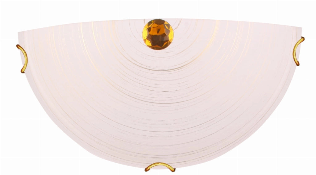 Plafoniera Candellux MILA 11-38947 oro/bianco E27 30cm