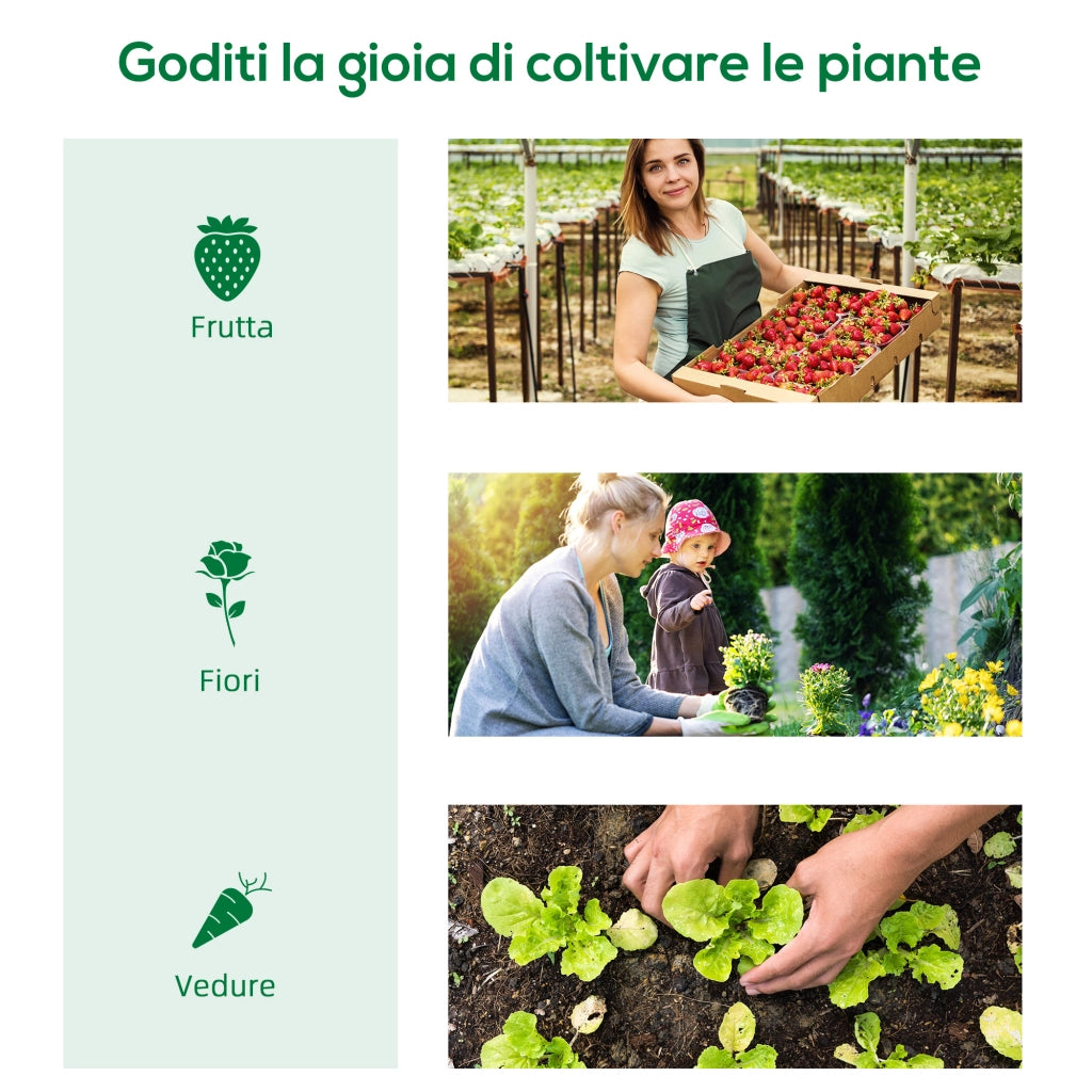 Serra Verticale da Giardino ¨C Xylo ¨C 4 Ripiani Metallo Bianco 80x50x160