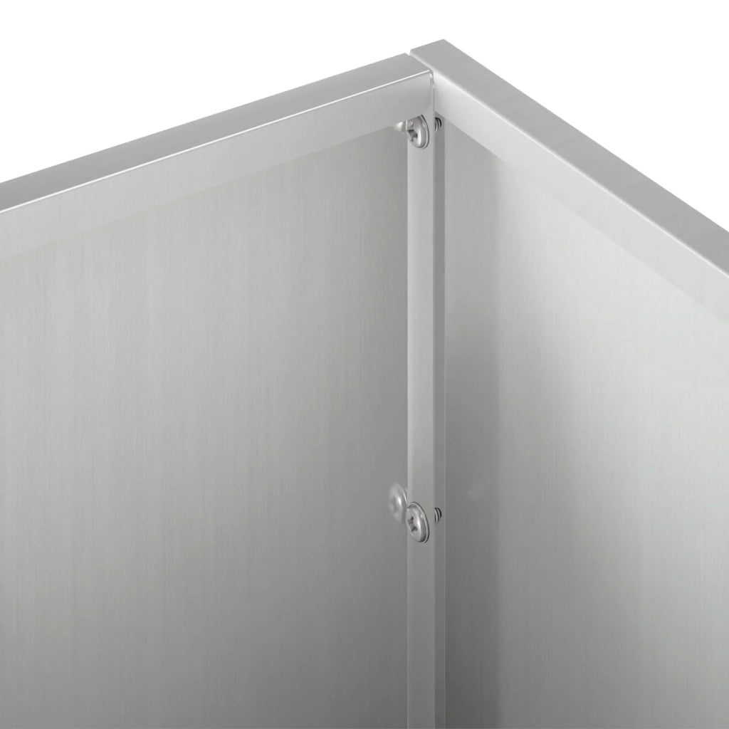 Vaso da giardino 2 pz Argento 60 x 20 x 20 cm Acciaio zincato 8005159