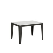 Tavolo allungabile 90x120/380 cm Flaris Evolution Bianco Frassino telaio Antracite