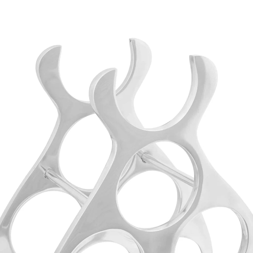 Portabottiglie Argento 32 x 14 x 37.5 cm Alluminio 42000150
