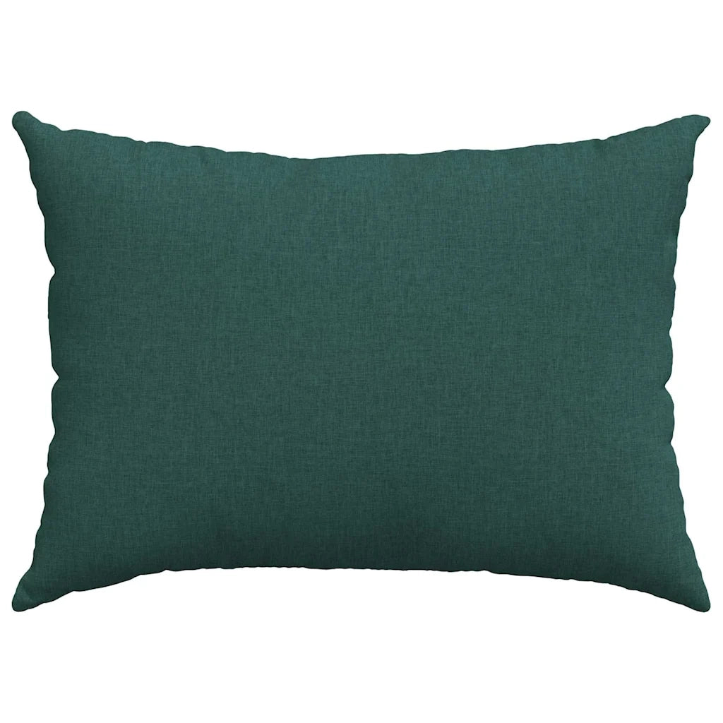 Cuscini da Divano 2 pz | Cuscini per sedie Verde Scuro 70 x 50 cm Tessuto