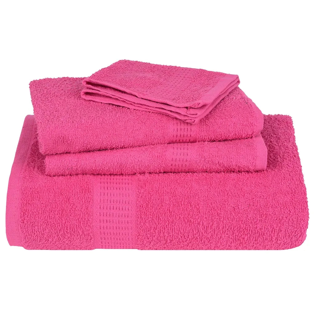 Set di asciugamani 12 pezzi FROGN Rosa 360 g/m² 137111