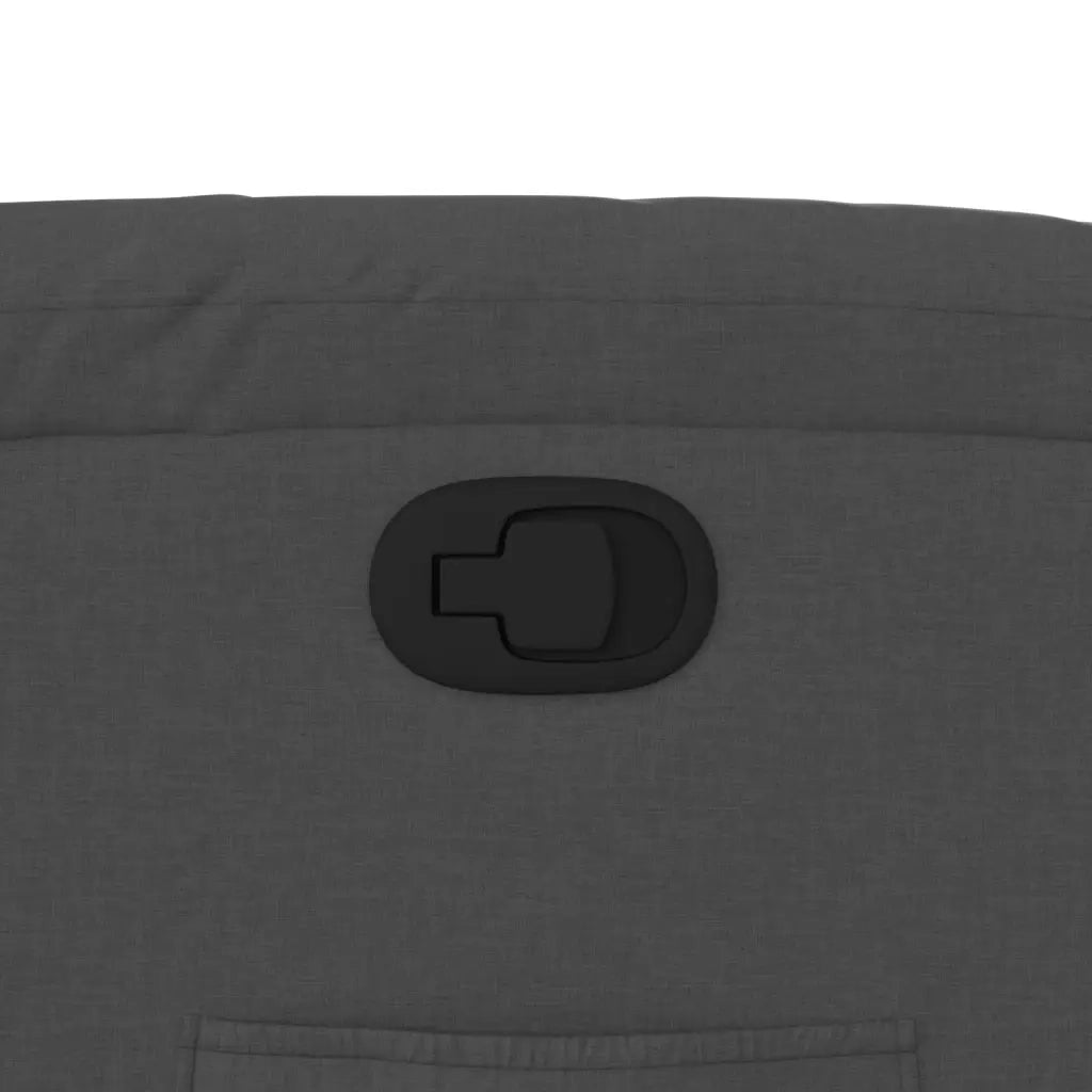 Poltrona reclinabile in tessuto grigio scuro 3205681