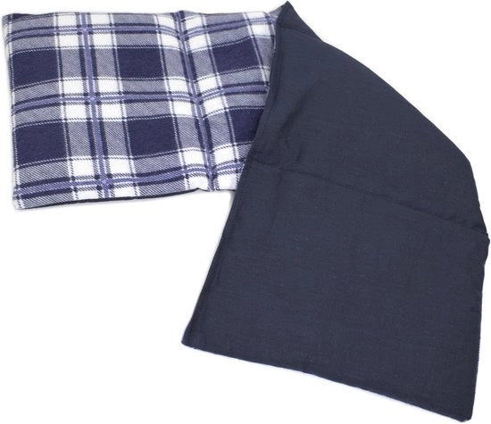 Cuscino termo e freddo 20x60 cm a 4 camere - Panno a fiamme blu