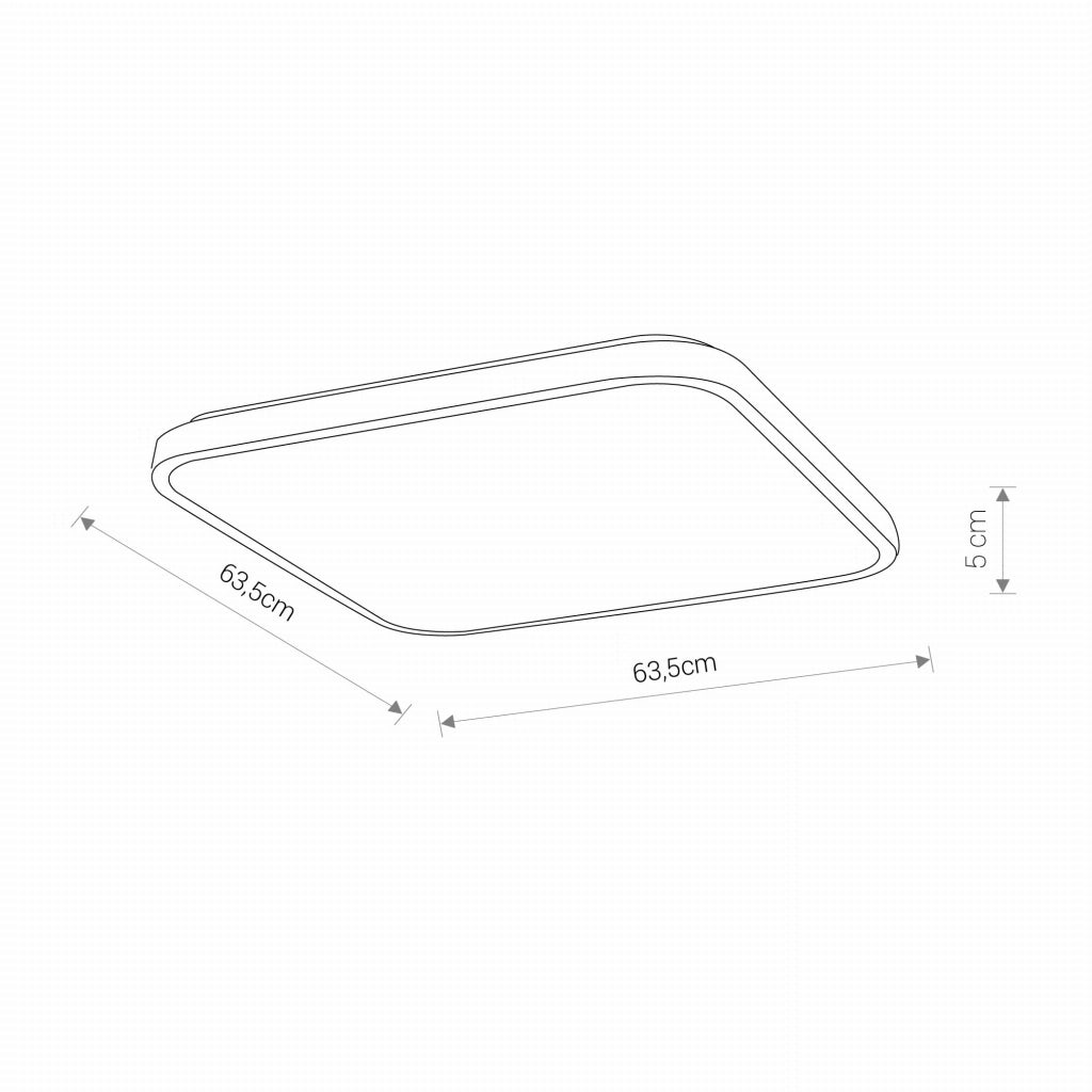 Plafoniera LED Nowodvorski Agnes bianca 63,5cm IP44