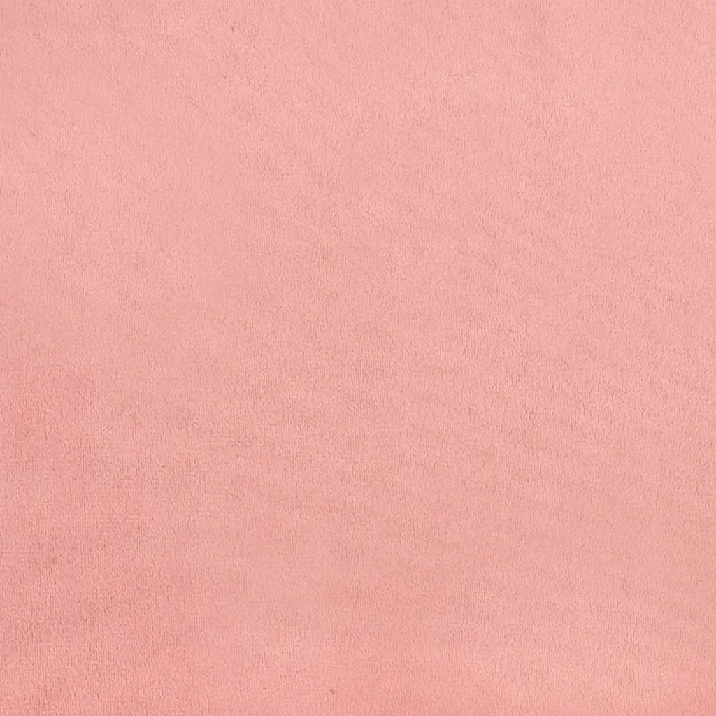 Giroletto con Testiera senza Materasso Rosa 140x200 cm Velluto 347578