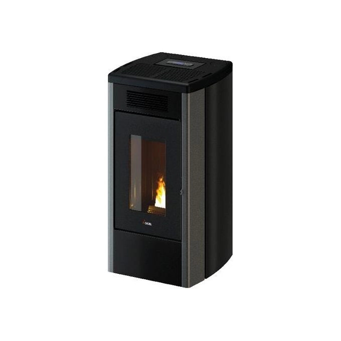 Cadel 7023115 Atena Plus 12 T2 Stufa a Pellet 12 W Ventilata Canalizzabile Wi-Fi colore Titanio