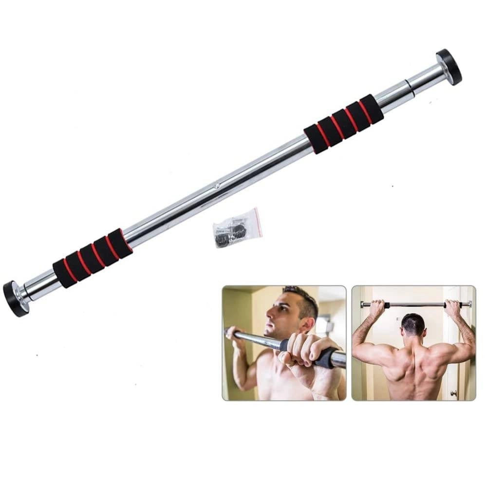 Trade Shop - Barra Per Trazioni Porta Regolabile Da 0,6 A 1 Mt Palestra Fitness Allenamento -
