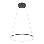 Lampada a sospensione Nowodvorski Circolo M nera LED 3000K