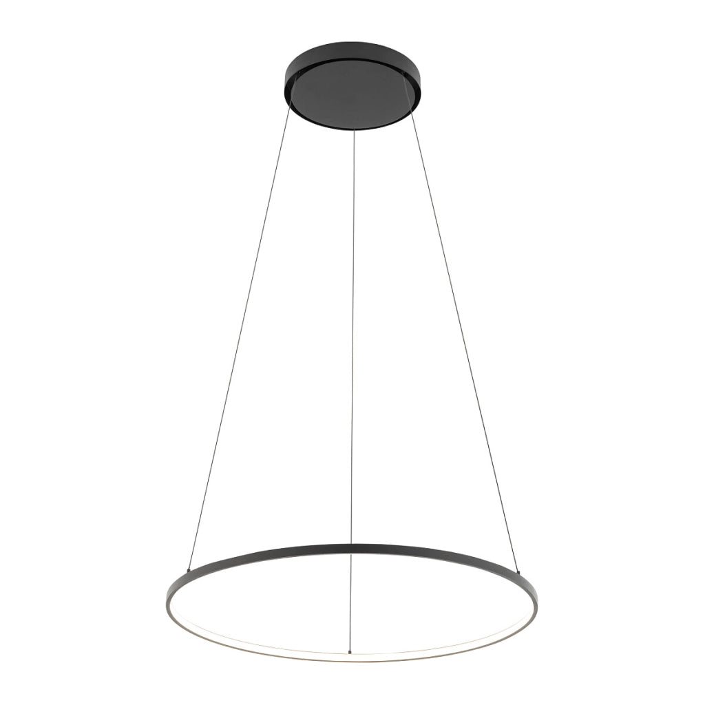 Lampada a sospensione Nowodvorski Circolo M nera LED 3000K