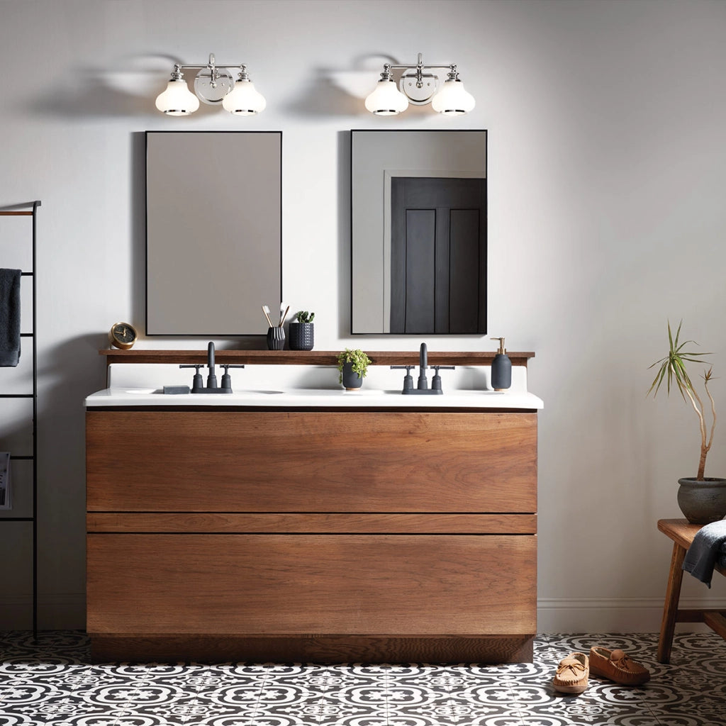 Applique bagno doppia cromata Ainsley 41cm 2xG9 LED 3W