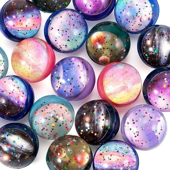 18 palline in gomma - Regalo di giocattolo per bambini - Grande set di Flummi - Adatto come regalo per il compleanno dei bambini o come regalo di Natale